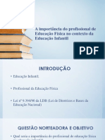 A Importância Do Profissional de Educação Física No Contexto Da Educação Infantil