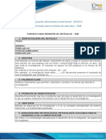 Formato RAE para revisión de artículos sobre planeación alimentaria