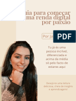 Guia para Começar Uma Renda Digital Por Paixão