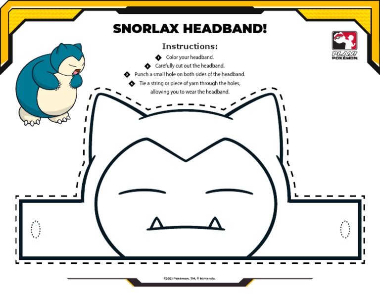 Snorlax Headband!: Instructions | PDF