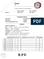 Ficha de Personagem: Informações Extras