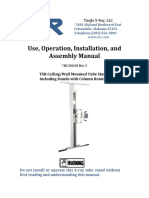 TXR Ceiling/Wall Mounted Tube Stands Installation Manual