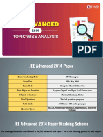 JEE Advanced 2014 Paper Analysis