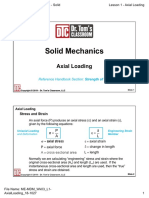 Solid Mechanics: Axial Loading