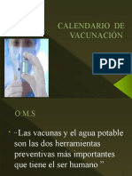 Calendario de Vacunación