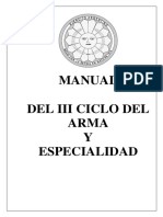 Manual Del Iii Ciclo Del Arma Y Especialidad