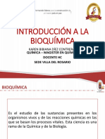 Clase I. Introducción Bioquímica