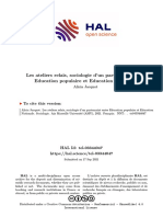 Les Ateliers Relais, Sociologie D'un Partenariat Entre Education Populaire Et Education Nationale
