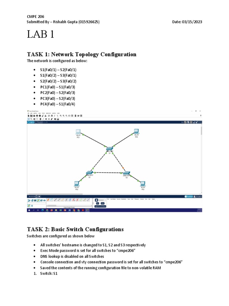 Lab 1 | PDF | Computer Architecture | Data Transmission