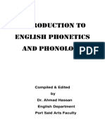 Introduction To English Phonetics and Phonology: Compiled & Edited by Dr. Ahmad Hassan