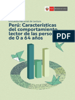 Perú: Características Del Comportamiento Lector de Las Personas de 0 A 64 Años