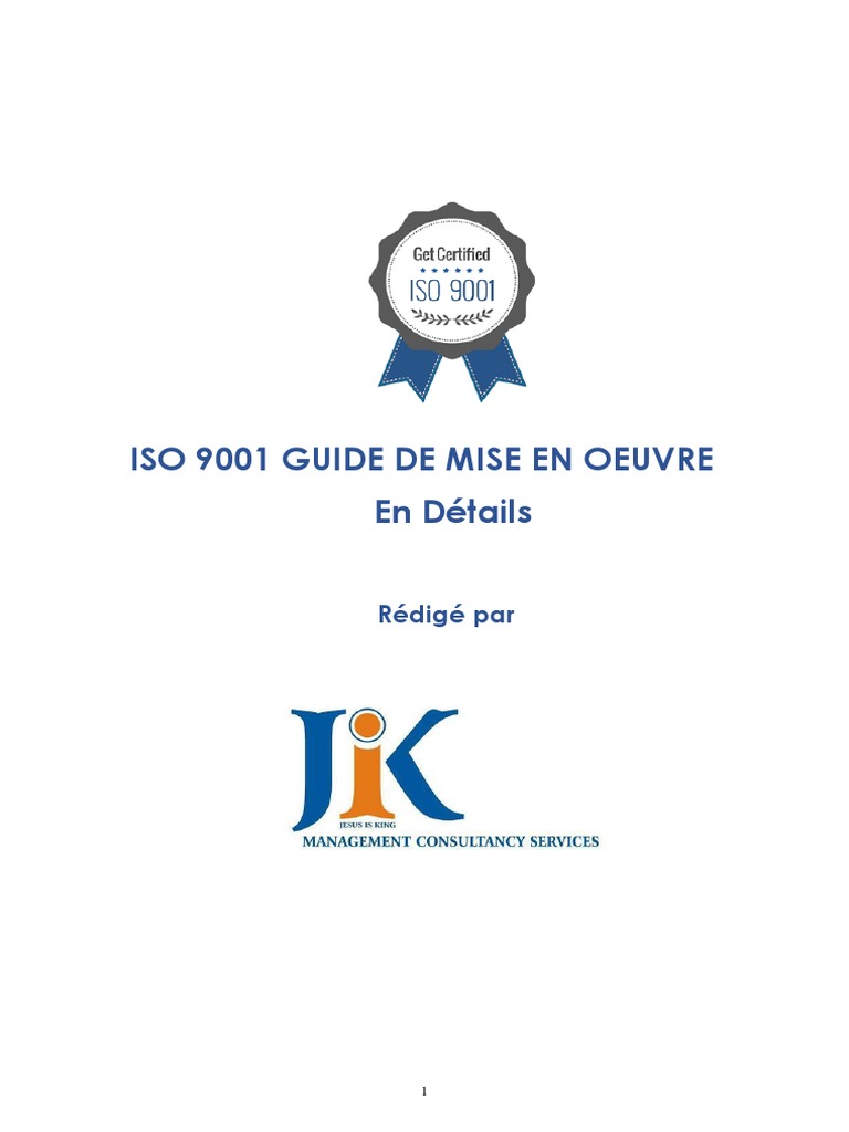 Étapes pour obtenir la certification ISO 9001 | PDF | Management de la ...