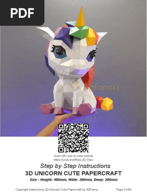 Unicorn Cute Instructions