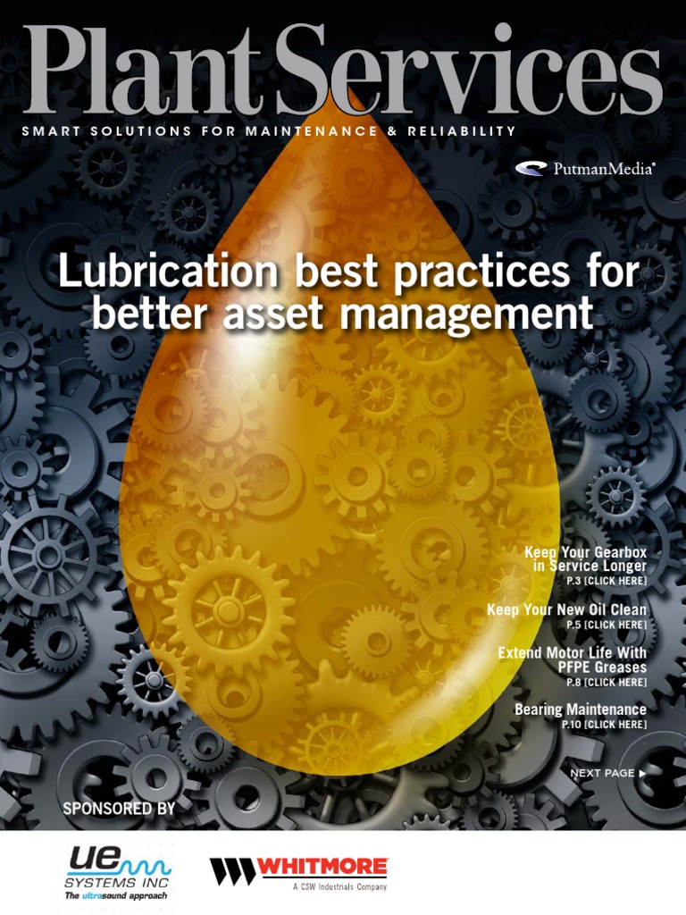 Lubrication Best Practices For Better Asset Management PDF Bearing
