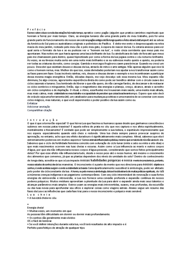 Conexões Espirituais com a Lua | PDF | Lua | Tempo