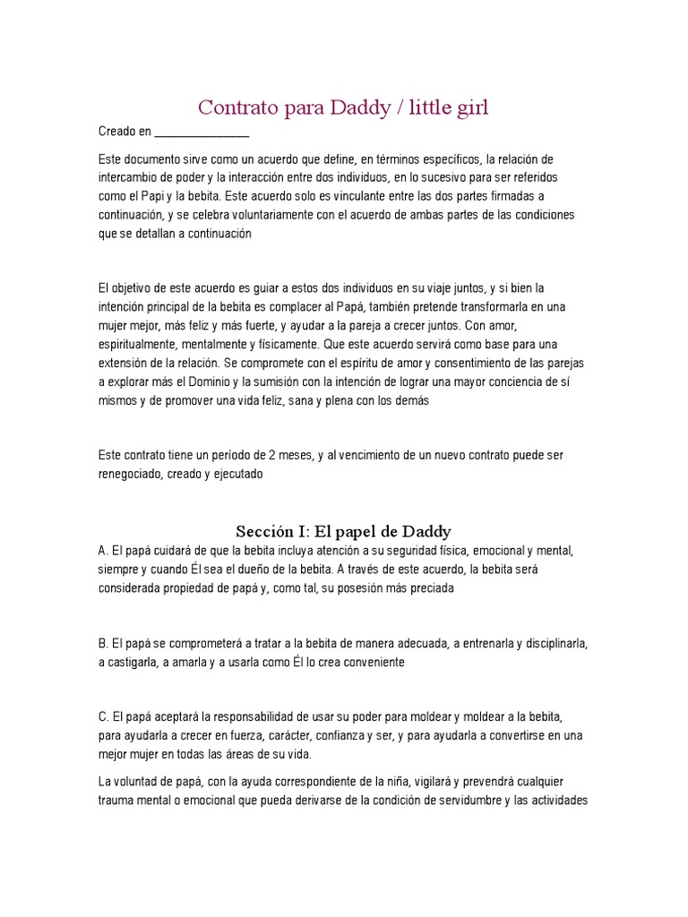 Contrato DDLG | PDF | Amor | Papa, image size:768x1024