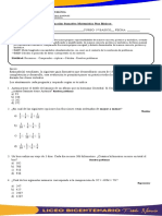 Evaluación Sumativa 5º