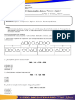 Matemática 5tos Básicos: Patrones y Algebra Guía