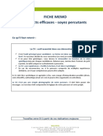 Fiche - Memo - Contacts Efficaces - Soyez Percutants