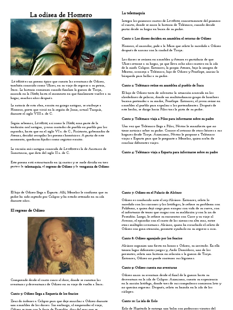 La Odisea De Homero Pdf