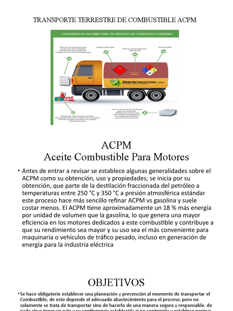 Transporte de Combustible Acpm | PDF | Transporte | Gasolina