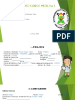 Discusión de Caso Clínico Medicina 1: DOCENTE: Dra. Tomas Noel Santana Tellez Estudiantes: Patrick Marcelo Marina Lopez