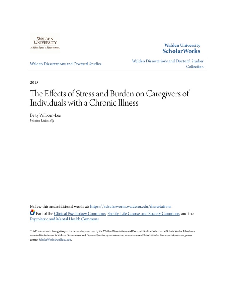 Caregiver Stress and Quality of Life Study | PDF | Caregiver | Stress ...