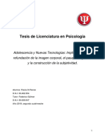 Tesis de Licenciatura en Psicología