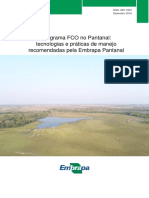 Programa FCO No Pantanal: Tecnologias e Práticas de Manejo Recomendadas Pela Embrapa Pantanal
