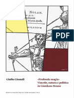 (Saggi 3) Giulio Gisondi - _Profonda magia_. Vincolo, natura e politica in Giordano Bruno-Istituto Italiano per gli Studi Filosofici Press (2020)