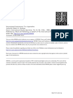 Keohane 1988 - International Institutions - Two Approaches