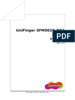 UniFinger SFM5020-OP4 Datasheet Ver. 1.0