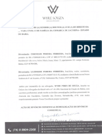 Petição de Divorcio Assinada Por Todos