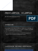 Preeclampsia-Eclampsia: Dr. Paul Enrique Pachas Yataco