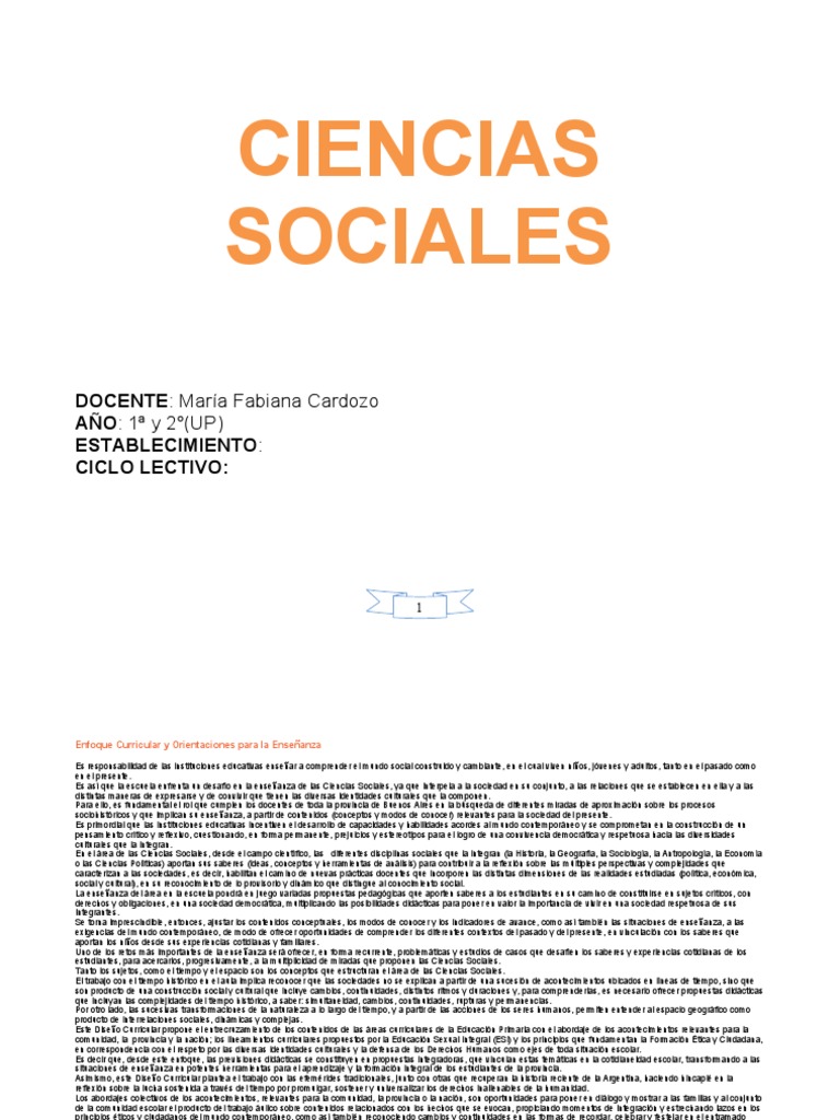 Enseñanza de las Ciencias Sociales | PDF | Enseñando | Sociedad