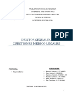 Delitos Sexuales. Cuestiones Medico Legales