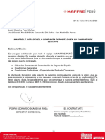 Señor (Es) : Mapfre Le Agradece La Confianza Depositada en Su Compañía de Seguros