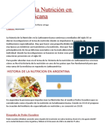 Historia de La Nutricio en Latinoamerica