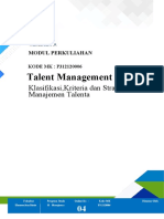 Talent Management: Klasifikasi, Kriteria Dan Strategi Manajemen Talenta