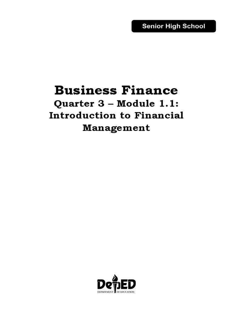businessfinance12-q3-mod1-1-introduction-to-financial-management-pdf