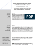 Análise da política nacional de saúde auditiva