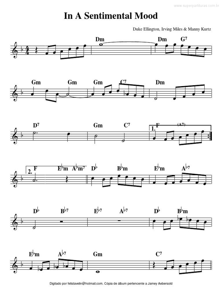 In A Sentimental Mood: DM DM G | PDF
