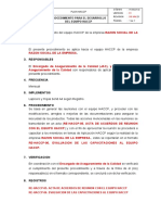 PR-HACCP-03. PROCEDIMIENTO DESARROLLO EQUIPO HACCP - PLANTILLA Formato Word