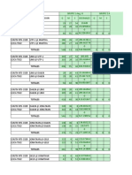 Tabla de Levantamiento Geodesico Corregido