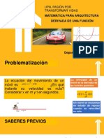 Upn, Pasión Por Transformar Vidas: Matemática para Arquitectura Derivada de Una Función