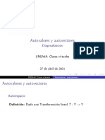 Autovalores y Autovectores