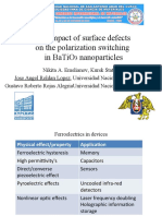 The Impact of Surface Defects On The Polarization Switching in BaTiO3 Nanoparticles