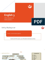 English 3: Unit 5: Buying A Car Online Session 1