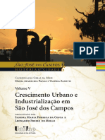 Volume V - Crescimento Urbano e Industrialização em São José Dos Campos
