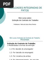 EXTINÇÃO DO CONTRATO DE TRABALHO